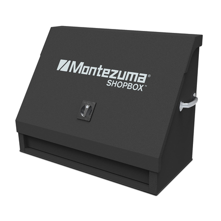 MONTEZUMA Triangle Shop Box, Black, Steel, 36-1/2 in W x 17-1/2 in D x 27-1/4 in H SB360DB